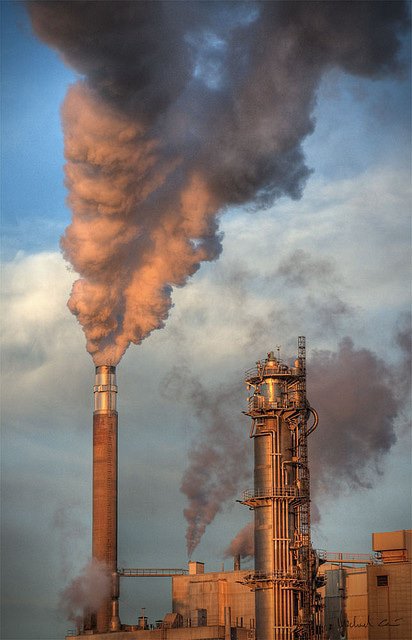 Le secteur industriel est une des sources de rejet de CO2 dans l'atmosphère
