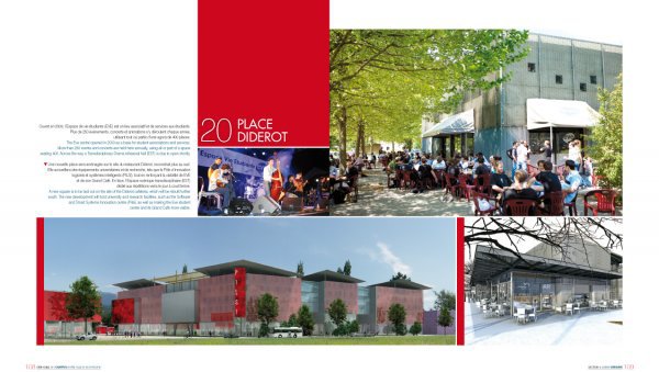 Place diderot - Campus de Grenoble (crédits: Les pressés de la cité, urbanistes/JNC-sud, paysagiste/Lecarpentier, infographe, Utopikphoto)