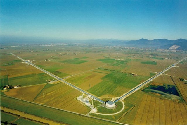 L'interféromètre Virgo situé à Pise (Italie)