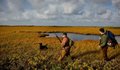 Sm two men and a black dog hunting 725x477
