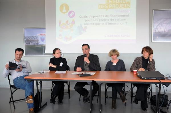 De g. à d. : Guillaume Tournaire, Laure Odille, Laurent Chicoineau, Catherine Cornet et Evelyne Excoffon