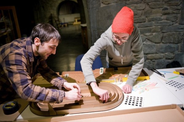 La piste pour l'atelier "bots à dents"