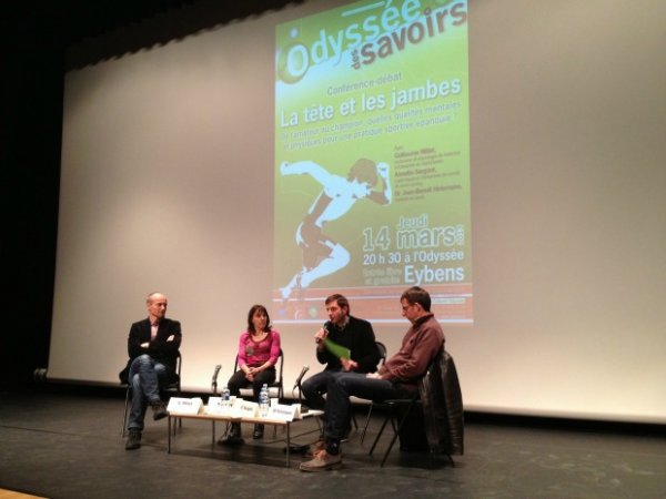 De gauche à droite, Guillaume Millet, Annette Sergent, Alexandre Foray et Jean-Benoît Hirlemann