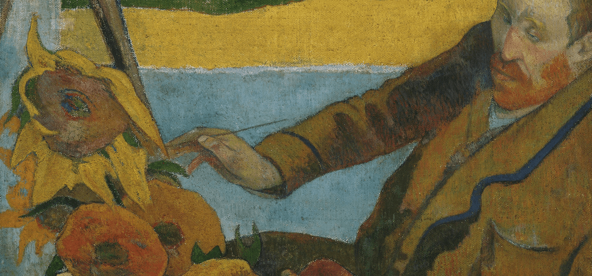 Van Gogh peignant des tournesols, peinture de Paul Gauguin - Van Gogh Museum Amsterdam