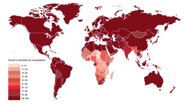Fig. 4: Population dans le monde ayant accès à l’électricité