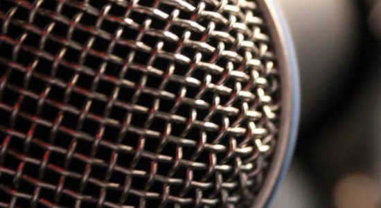 Lg close up of a microphone echosciences